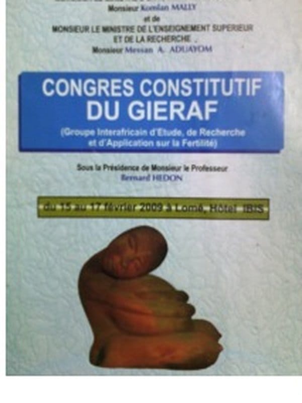Affiche officielle du 1er Congrès du GIERAF — Lomé 2009