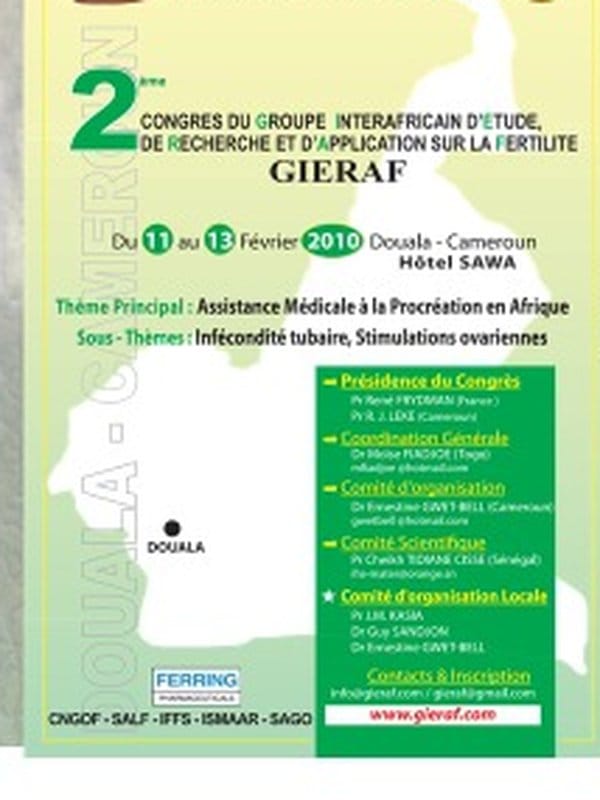 Affiche officielle du 2e Congrès du GIERAF — Douala 2010