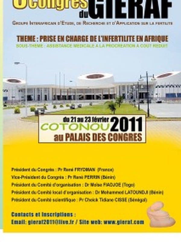 Affiche officielle du 3e Congrès du GIERAF — Cotonou 2011