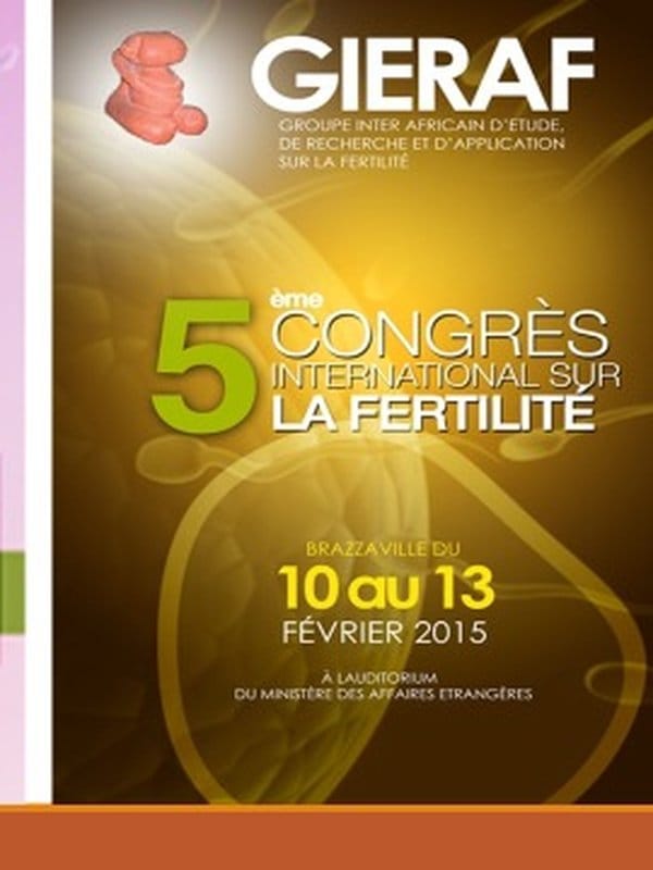 Affiche officielle du 5e Congrès du GIERAF — Brazzaville 2015
