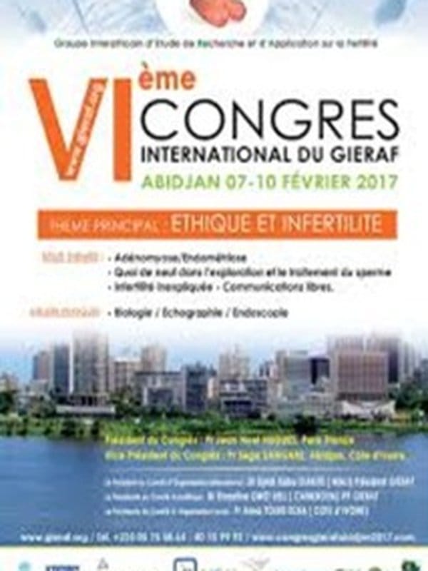 Affiche officielle du 6e Congrès du GIERAF — Abidjan 2017