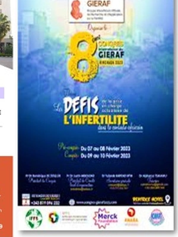 Affiche officielle du 8e Congrès du GIERAF — Kinshasa 2023